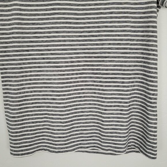 Theory Rylee Pima Cotton Short Sleeve T-Shirt Striped Black White Size XS - Picture 6 of 13
